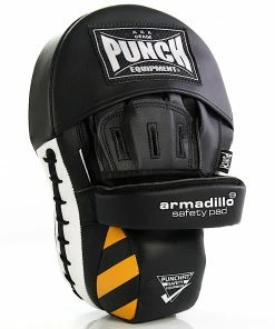 BOXING / MUAY THAI / MMA Punch Armadillo Safety Focus Pads Lightweight PAIR - Black 12 BOXING / MUAY THAI / MMA Punch Armadillo Safety Focus Pads Lightweight PAIR - Black