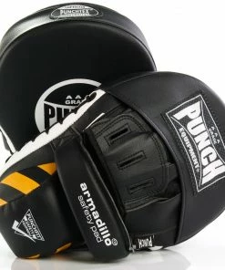 BOXING / MUAY THAI / MMA Punch Armadillo Safety Focus Pads Lightweight PAIR - Black 13 BOXING / MUAY THAI / MMA Punch Armadillo Safety Focus Pads Lightweight PAIR - Black