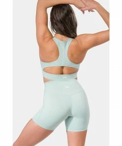 Sting Aurora Coral Impact Womens Sports Bra - Mint Green