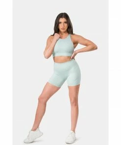 Sting Aurora Coral Impact Womens Sports Bra - Mint Green