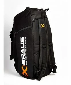 Braus 2 In 1 Fight Jiu Jitsu Convertible Gear Bag Backpack - Black BOXING / MUAY THAI / MMA