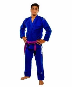 MARTIAL ARTS Adidas IBJJF Champion BJJ Brazilian Jiu Jitsu BLUE Gi Uniform+ FREE Carry Bag