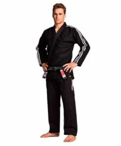 MARTIAL ARTS Adidas A5 BJJ Brazilian Jiu Jitsu Contest BLACK Gi Uniform + FREE Carry Bag