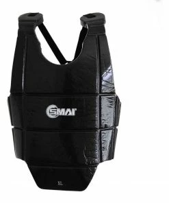 SMAI Dipped Chest Guard Martial Arts Training Protective Equipment P014-BLK