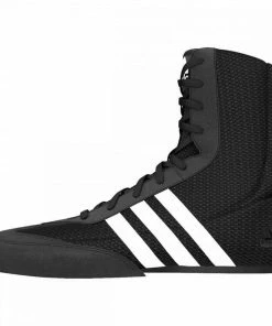 BOXING / MUAY THAI / MMA Adidas Box Hog 2 Boxing Shoes Boots Black & White Lace Up