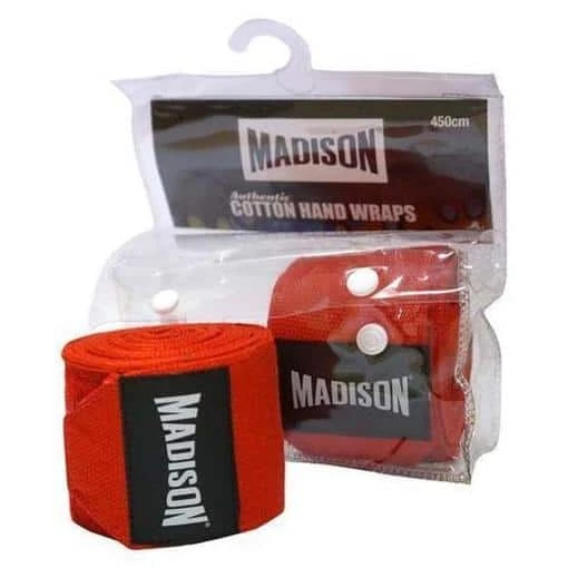 Madison Cotton Hand Wraps - 4.5m Boxing 4 Madison Cotton Hand Wraps - 4.5m Boxing
