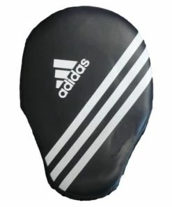 BOXING / MUAY THAI / MMA Adidas Leather Heavy Duty Focus Pads PAIR - Black