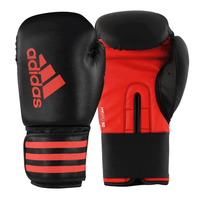 Adidas Hybrid 50 Boxing Gloves - Red / Black BOXING / MUAY THAI / MMA 3 Adidas Hybrid 50 Boxing Gloves - Red / Black BOXING / MUAY THAI / MMA