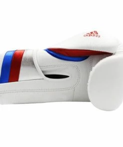Adidas Adispeed Pro Boxing Gloves With Strap - White