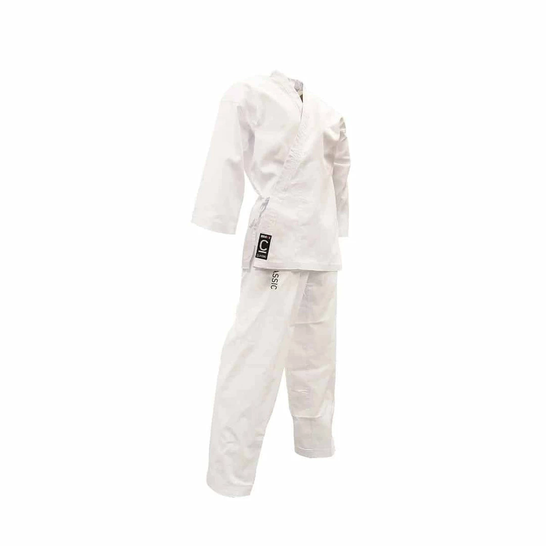 SMAI Karate Uniform 8oz Student Gi (White) Double Stitched + White Belt 3 SMAI Karate Uniform 8oz Student Gi (White) Double Stitched + White Belt