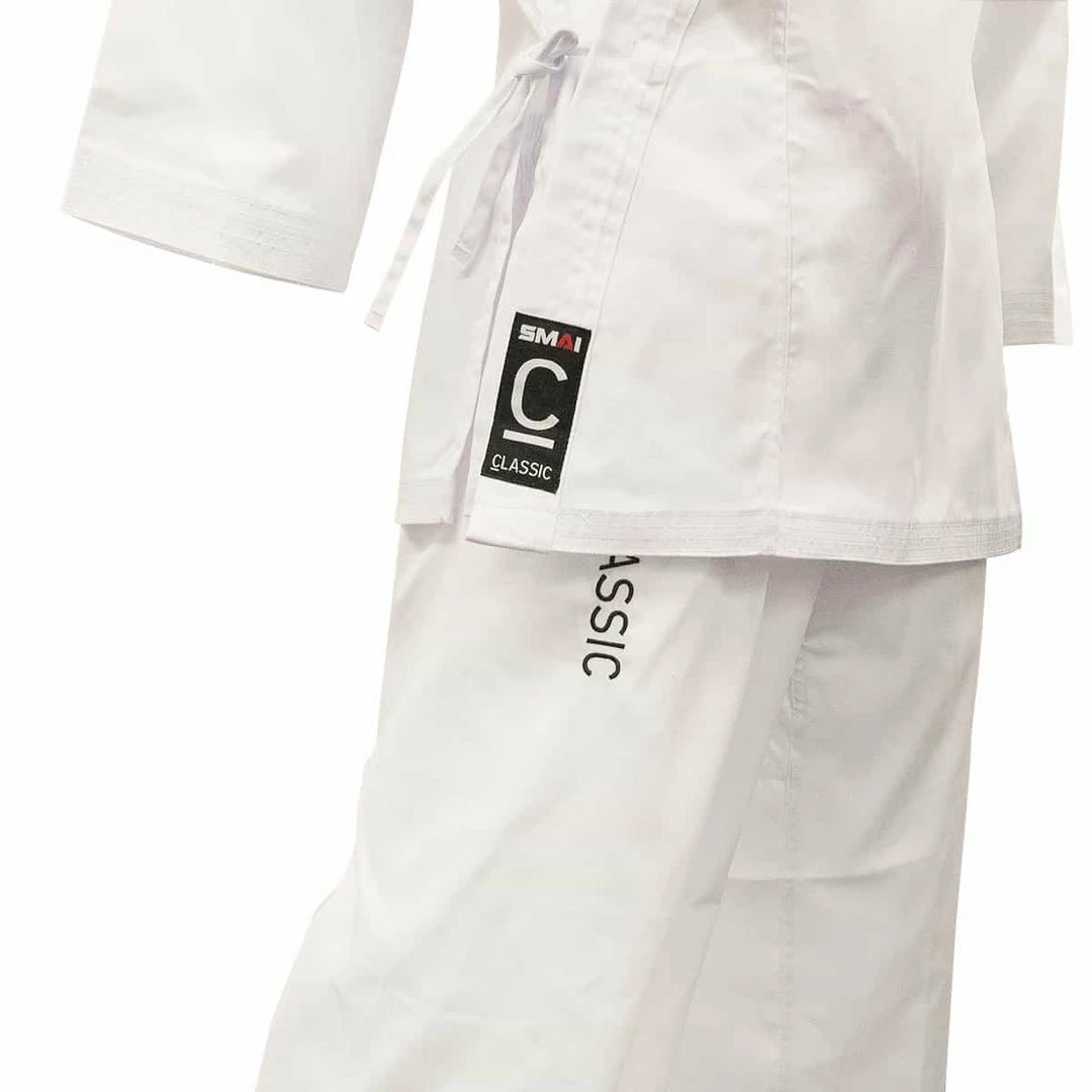 SMAI Karate Uniform 8oz Student Gi (White) Double Stitched + White Belt 4 SMAI Karate Uniform 8oz Student Gi (White) Double Stitched + White Belt