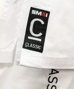 SMAI Karate Uniform 8oz Student Gi (White) Double Stitched + White Belt 12 SMAI Karate Uniform 8oz Student Gi (White) Double Stitched + White Belt