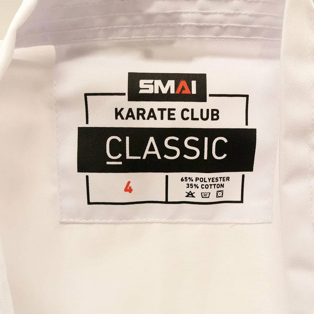 SMAI Karate Uniform 8oz Student Gi (White) Double Stitched + White Belt 6 SMAI Karate Uniform 8oz Student Gi (White) Double Stitched + White Belt