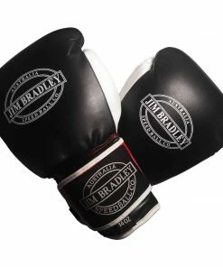 Jim Bradley Leather Boxing Gloves Black