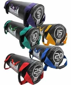 FUNCTIONAL FITNESS Morgan Core Enduro Bag Set Of 5 5/10/15/20/25Kg Commercial Grade D-4-V2 SET