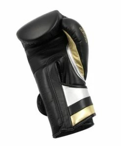 Adidas Adispeed Pro Boxing Gloves With Strap - Black Gold