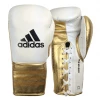 Adidas Speed 750 Adistar Pro Fight Boxing Gloves - White Metallic Gold – 10oz 1 Adidas Speed 750 Adistar Pro Fight Boxing Gloves - White Metallic Gold – 10oz