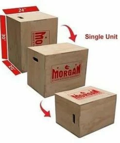 Morgan 3 In 1 Cross Functional Fitness Wooden Plyometric Box Pro Grade Workout