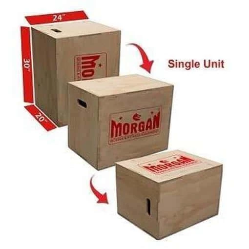 Morgan 3 In 1 Cross Functional Fitness Wooden Plyometric Box Pro Grade Workout 3 Morgan 3 In 1 Cross Functional Fitness Wooden Plyometric Box Pro Grade Workout