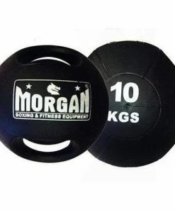Morgan Double Handled Medicine Ball Set 5Kg + 10Kg Training Equipment D-9-SET FUNCTIONAL FITNESS