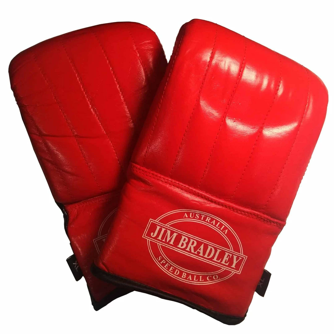 Jim Bradley Leather Deluxe Bag Mitt Gym Glove W/ Padded Knuckles 16oz 3 Jim Bradley Leather Deluxe Bag Mitt Gym Glove W/ Padded Knuckles 16oz