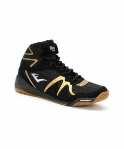 BOXING / MUAY THAI / MMA Everlast Pivt Mens Boxing Boots Shoes - Black / Gold