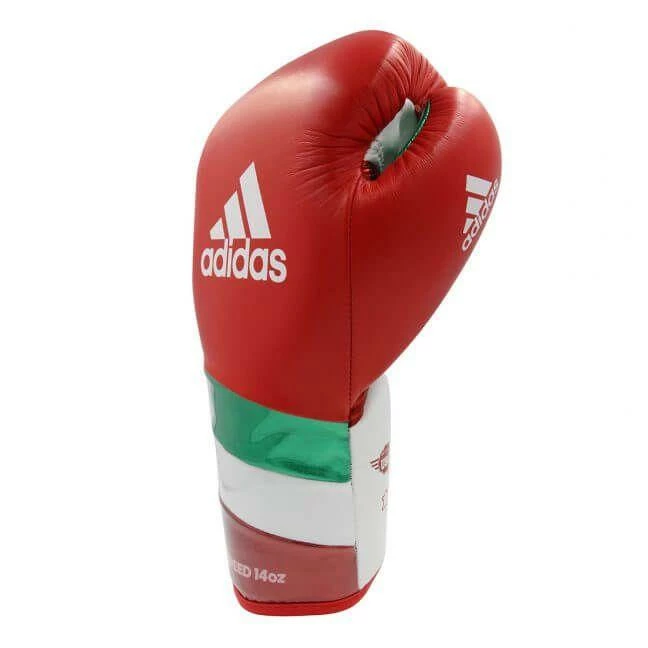 BOXING / MUAY THAI / MMA Adidas Adispeed Lace Up Pro Boxing Gloves - Red White Green 11 BOXING / MUAY THAI / MMA Adidas Adispeed Lace Up Pro Boxing Gloves - Red White Green