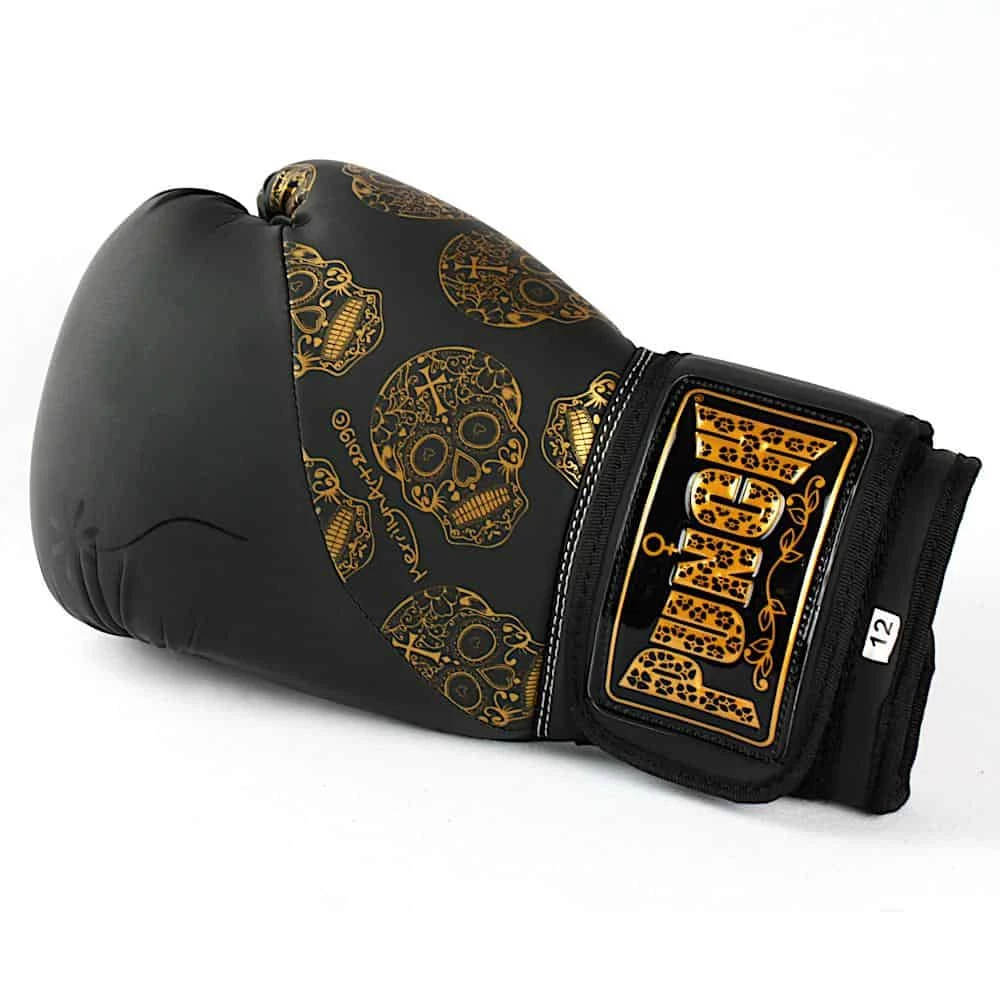 Punch Womens Boxing Gloves Skull Art Black 12oz Limited Edition BOXING / MUAY THAI / MMA 7 Punch Womens Boxing Gloves Skull Art Black 12oz Limited Edition BOXING / MUAY THAI / MMA