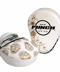 Punch Womens Focus Pads Skull Art White Limited Edition BOXING / MUAY THAI / MMA 13 Punch Womens Focus Pads Skull Art White Limited Edition BOXING / MUAY THAI / MMA
