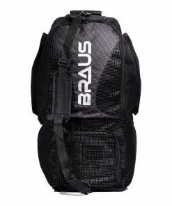 BOXING / MUAY THAI / MMA Braus 2 In 1 Convertible Backpack Gym Gear Bag X-Guard - Black