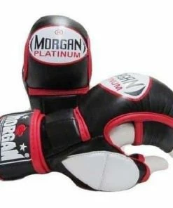 Morgan V2 Platinum Shuto MMA Leather Sparring Gloves