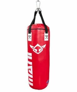 Mani Punching Bag 3ft - Filled Deluxe Heavy - Red BOXING / MUAY THAI / MMA