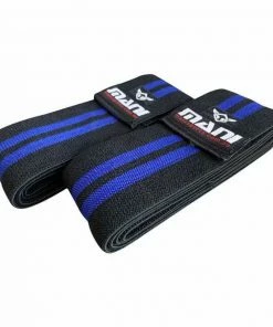 MANI Elastic Knee Wrap Protection Stretchable Material BLUE BOXING / MUAY THAI / MMA