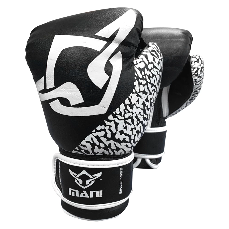 Mani Kids Junior Childrens 6oz Boxing Gloves Sparring/Training - Black & White BOXING / MUAY THAI / MMA 3 Mani Kids Junior Childrens 6oz Boxing Gloves Sparring/Training - Black & White BOXING / MUAY THAI / MMA