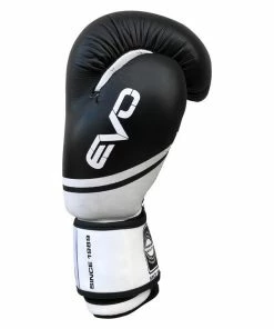 Mani Leather Evo Pro Boxing Gloves Sparring / Training - Black & White BOXING / MUAY THAI / MMA