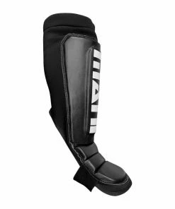 Mani Shin & Instep Guard Protector Foot Guard Leather Front - Black BOXING / MUAY THAI / MMA