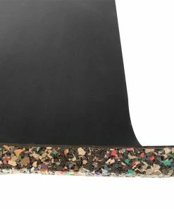 Mani Premium Rubber EPDM Commercial Gym Floor Tiles 100cmx100cmx1.5cm - Black