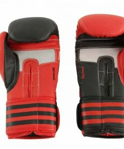 Adidas Power 200 Duo Boxing Gloves 10oz 12oz 16oz Black & Red