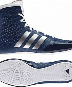 Adidas KO Legend Boxing Shoes Boots Blue & White Lace Up