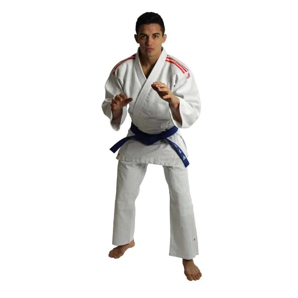 MARTIAL ARTS Adidas J350 Club Judo Gi Uniform Junior White & Coloured Stripes + Belt 3 MARTIAL ARTS Adidas J350 Club Judo Gi Uniform Junior White & Coloured Stripes + Belt