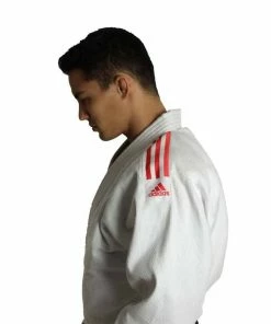Adidas J350 Club Judo Gi Uniform Senior White & Coloured Stripes + Belt MARTIAL ARTS