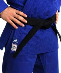 Adidas Judo Champion II 2 Slim Cut IJF Gi Uniform Blue Senior MARTIAL ARTS