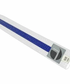 Adidas Jols White Belt With Colour Stripe Karate Martial Arts Double Wrap