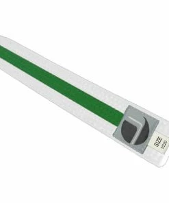 Adidas Jols White Belt With Colour Stripe Karate Martial Arts Double Wrap