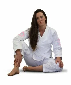 MARTIAL ARTS Braus Just B Pink Element Womens BJJ Jiu Jitsu Gi - White / Pink