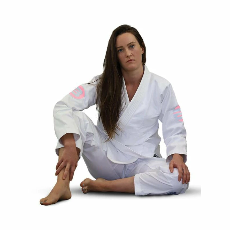 MARTIAL ARTS Braus Just B Pink Element Womens BJJ Jiu Jitsu Gi - White / Pink 3 MARTIAL ARTS Braus Just B Pink Element Womens BJJ Jiu Jitsu Gi - White / Pink