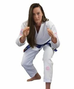MARTIAL ARTS Braus Just B Pink Element Womens BJJ Jiu Jitsu Gi - White / Pink 10 MARTIAL ARTS Braus Just B Pink Element Womens BJJ Jiu Jitsu Gi - White / Pink