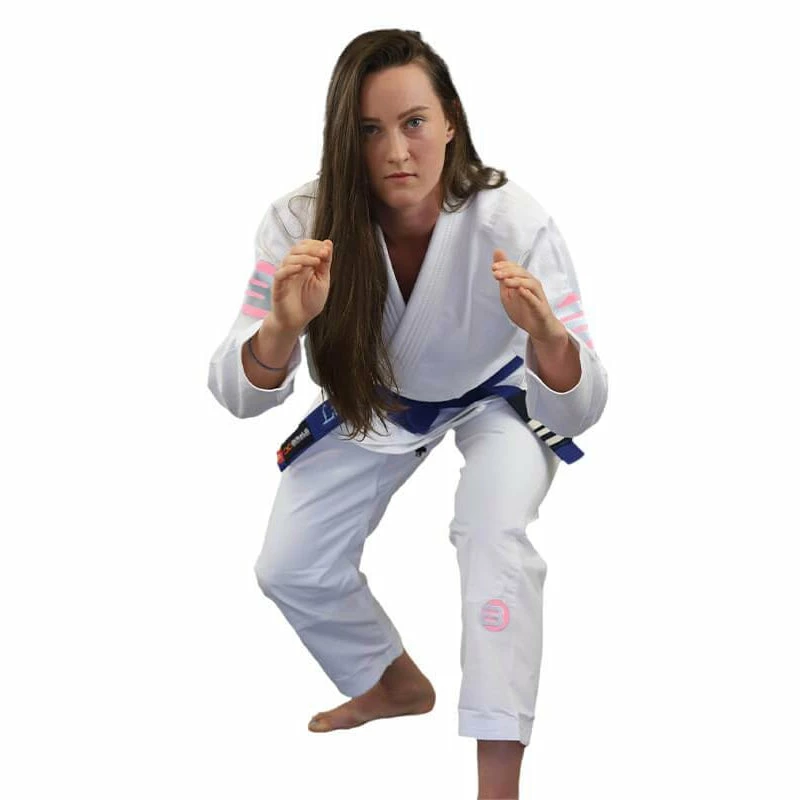 MARTIAL ARTS Braus Just B Pink Element Womens BJJ Jiu Jitsu Gi - White / Pink 5 MARTIAL ARTS Braus Just B Pink Element Womens BJJ Jiu Jitsu Gi - White / Pink