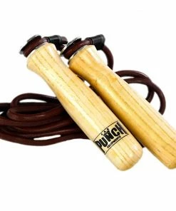PUNCH Professional Leather Skipping Rope Cardio Training