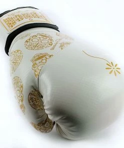 Punch Womens Boxing Gloves Skull Art White 12oz Limited Edition
